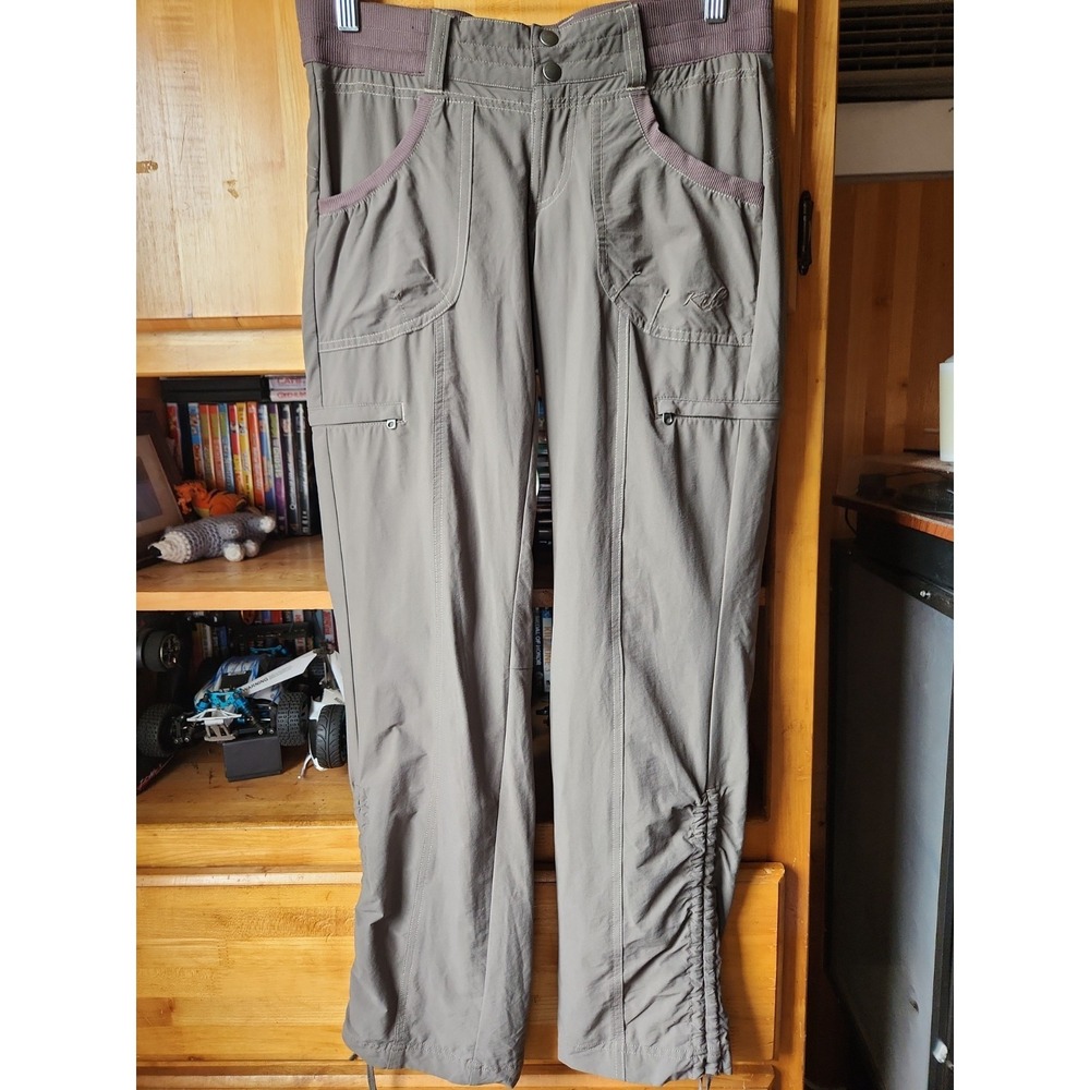 NWOT Woman's Kuhl Runched Leg Performance Hiking Pants, Sz 2.